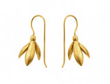 Snödroppe earrings gold