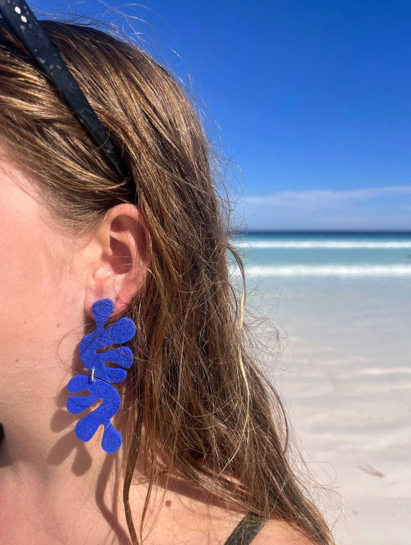 Adele earrings cobalt