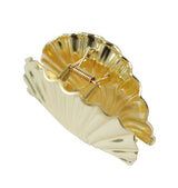 Shell hair clip gold