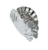 Shell hair clip silver