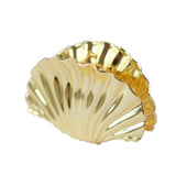 Shell hair clip gold