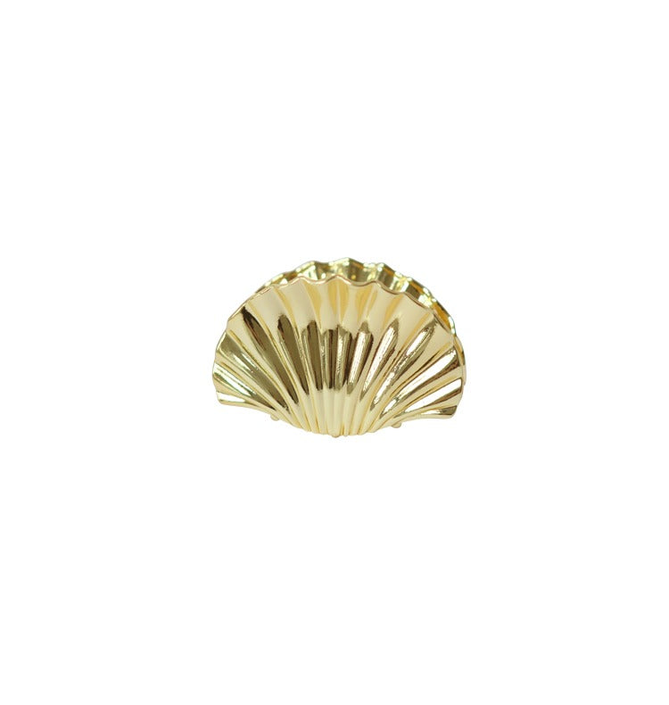 Shell hair clip mini gold