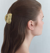 Shell hair clip mini gold