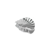 Shell hair clip mini silver