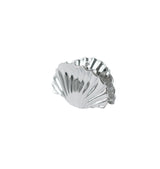 Shell hair clip mini silver