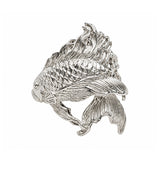 Fish ring 925 silver