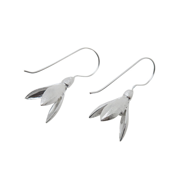 Snödroppe earrings silver