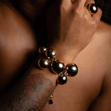 Solar Golden Statement Bracelet