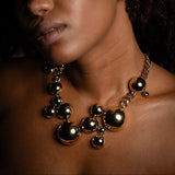 Solar Golden Statement Necklace