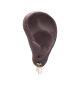 Solar Stud Single Earring Gold