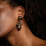 Solar Universe Golden Earrings