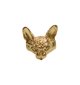 Cat sphynx ring brass