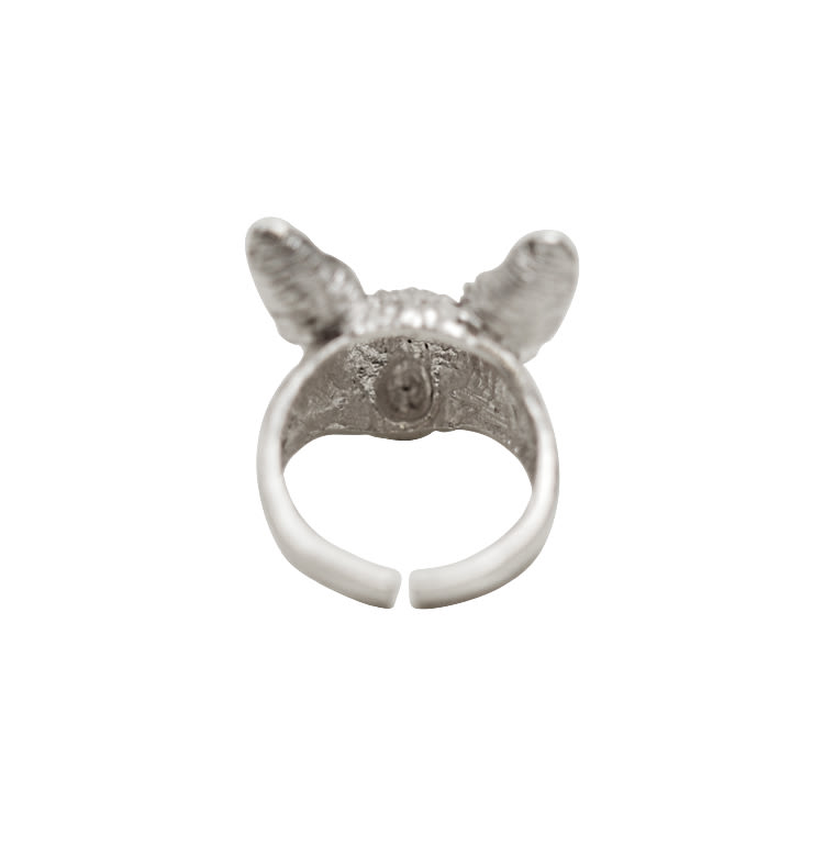 Cat sphynx ring 925 silver