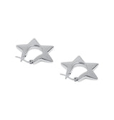 Silver Star Earrings 925 Silver