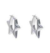 Silver Star Earrings 925 Silver