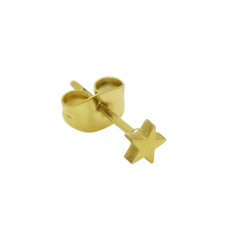 Stjärna single earring gold