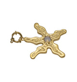 Sunflower pendant gold