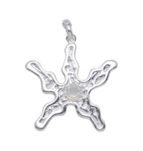 Sunflower pendant silver