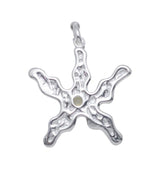 Sunflower pendant silver