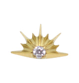 Sunrise single stud Gold