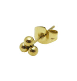 Trilling stud single earring gold