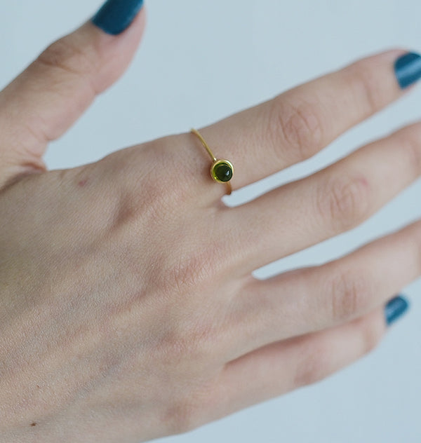 tea ring green gold