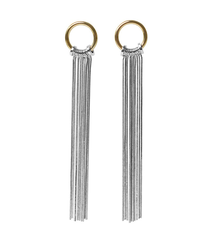 Turid earrings gold/silver