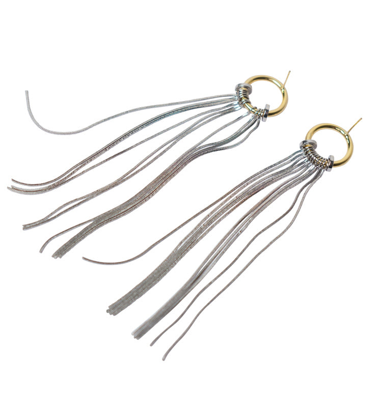 Turid earrings gold/silver