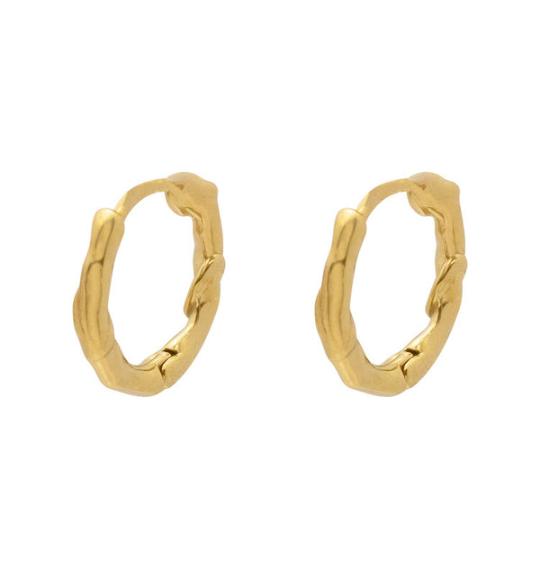 Tuva mid earrings gold