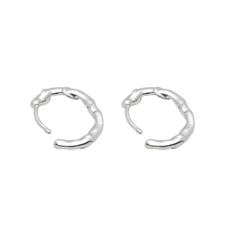 Tuva mid earrings silver