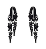 Uma Earrings Silver / Black