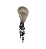 Uma Earrings Silver / Black