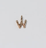 Letter pendant brass