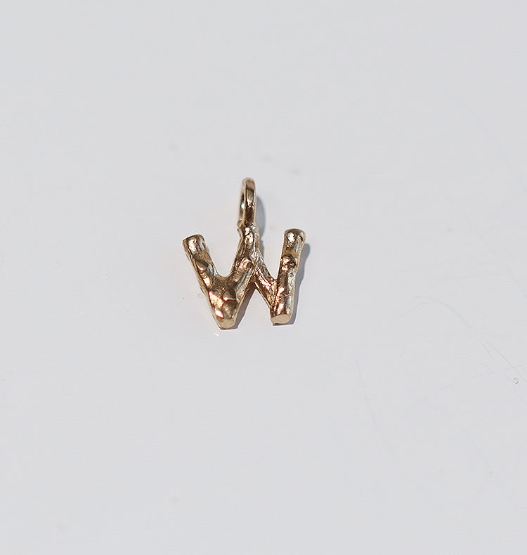 Letter pendant brass