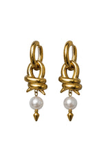 Rebel pearl earrings