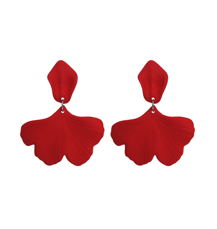 alina earrings red