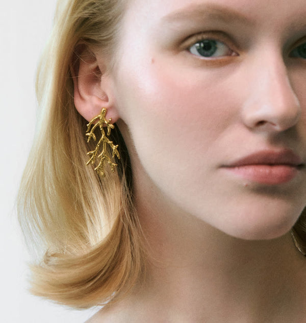 Alma earrings gold