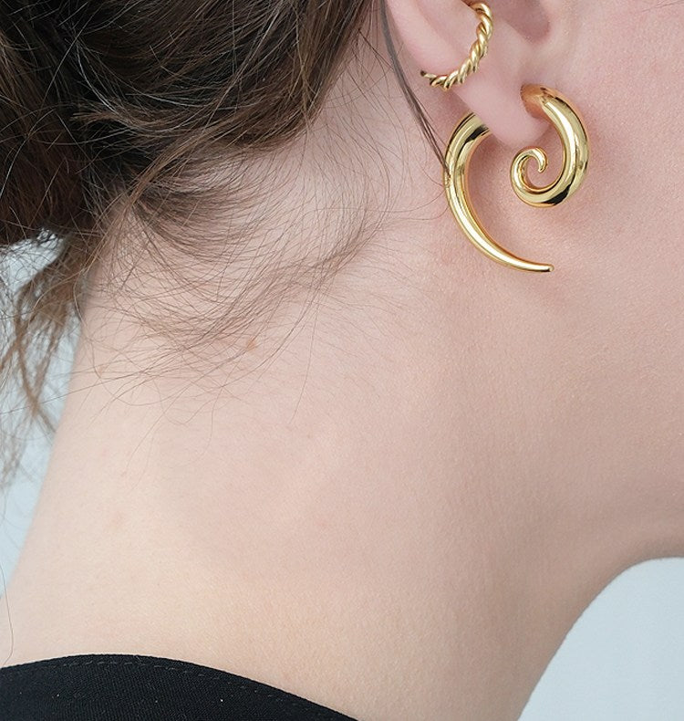 Bombom earrings gold