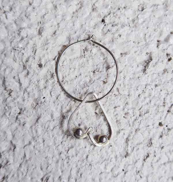 Boob job single earring 2,5 cm