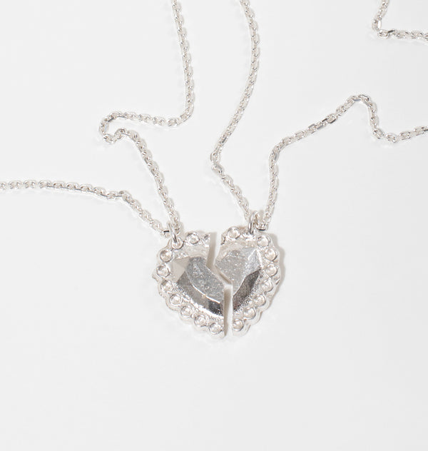 Friendship necklace silver blitz