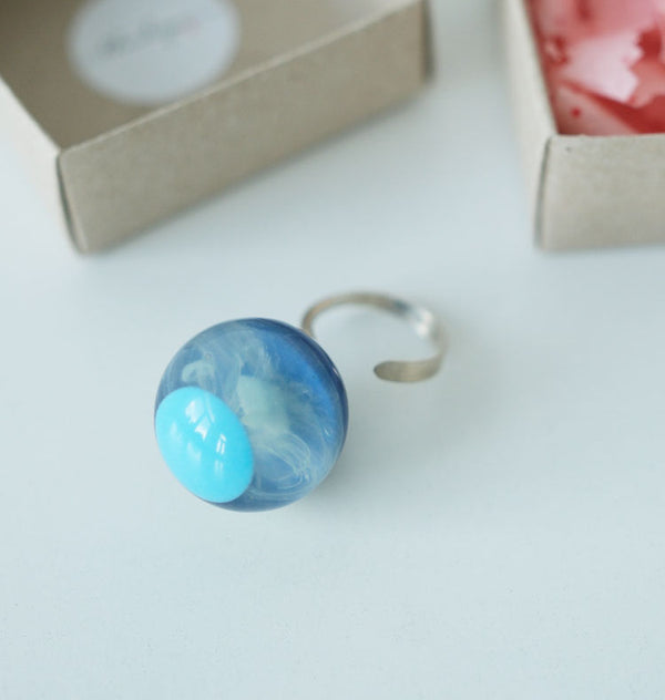 Bubble ring blue