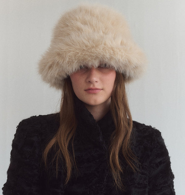 Camilla faux fur beige
