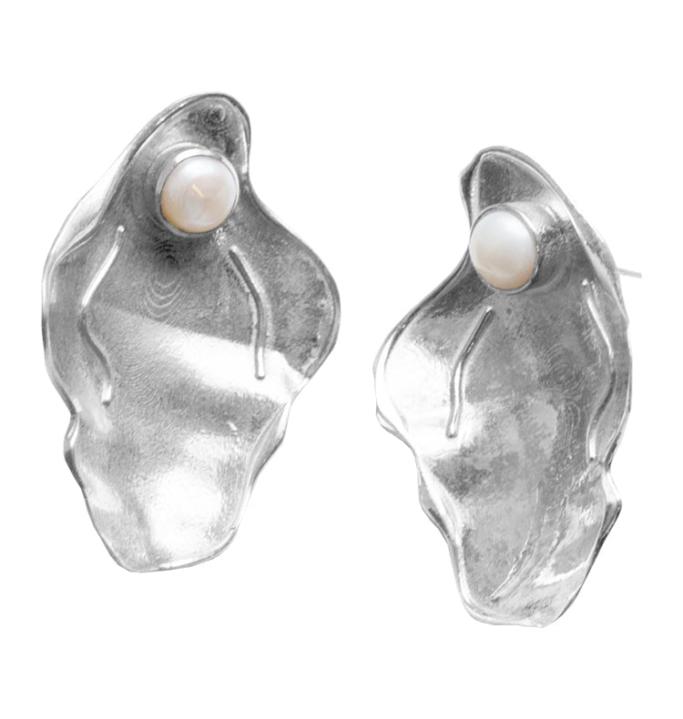 CLAM earrings silver