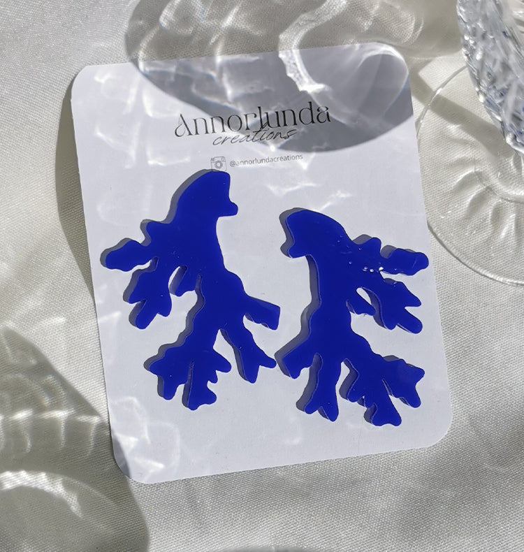 Cora earrings blue