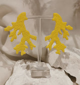 cora earrings canary yellow