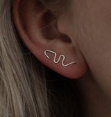 distinct earring silver 