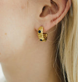 donna earrings blue gold
