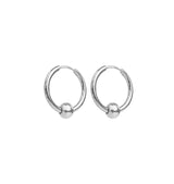 drop hoop silver