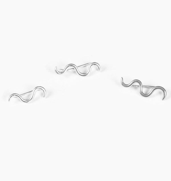 Climber mini earslide single earring silver