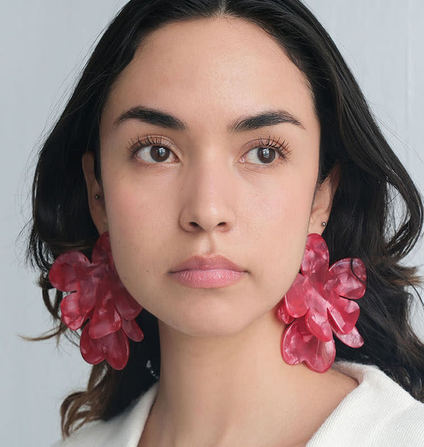 Evelina earrings red